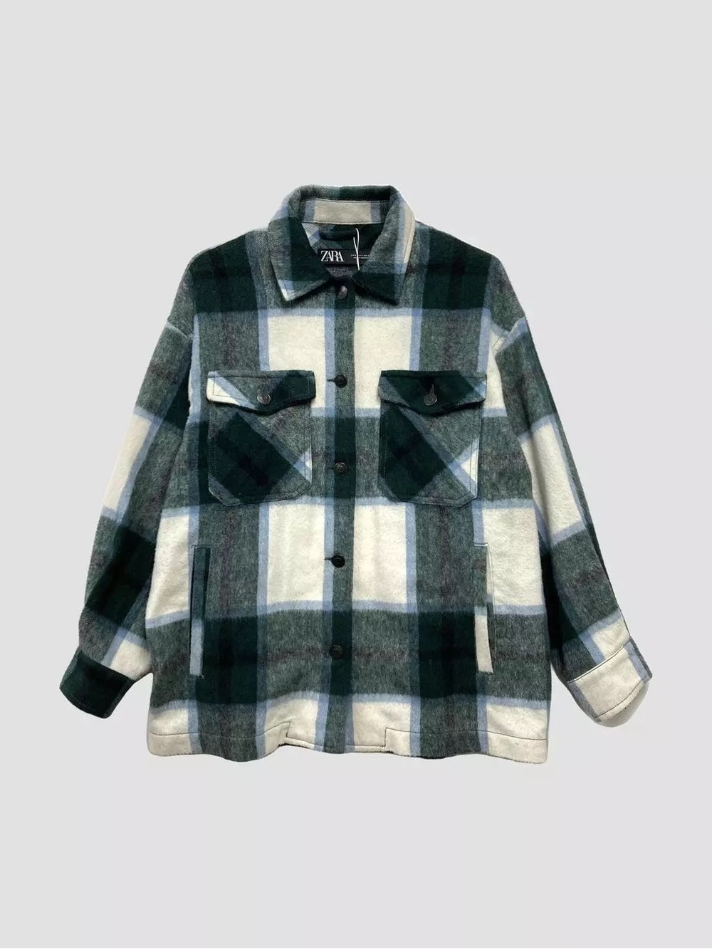 ZARA plaid shacket overshirt